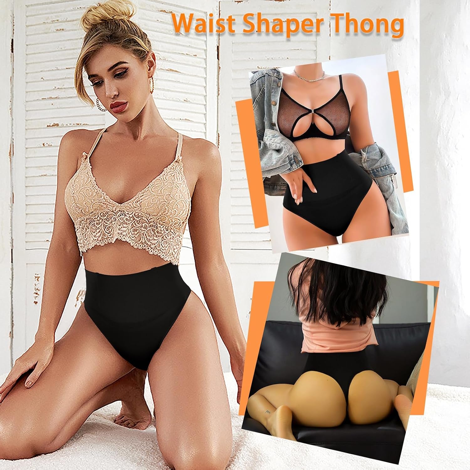 Tummy Control Thong Shapewear for Women Seamless Shaping Novelty Thong Panties Body Shaper Underwear