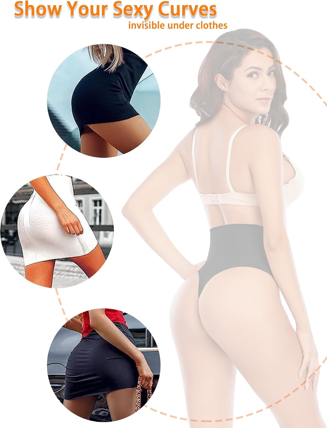 Tummy Control Thong Shapewear for Women Seamless Shaping Novelty Thong Panties Body Shaper Underwear