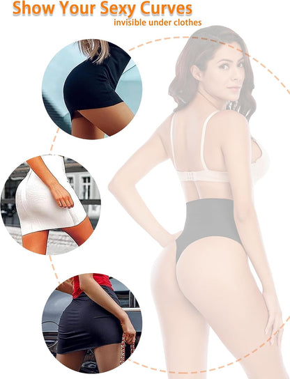 Tummy Control Thong Shapewear for Women Seamless Shaping Novelty Thong Panties Body Shaper Underwear