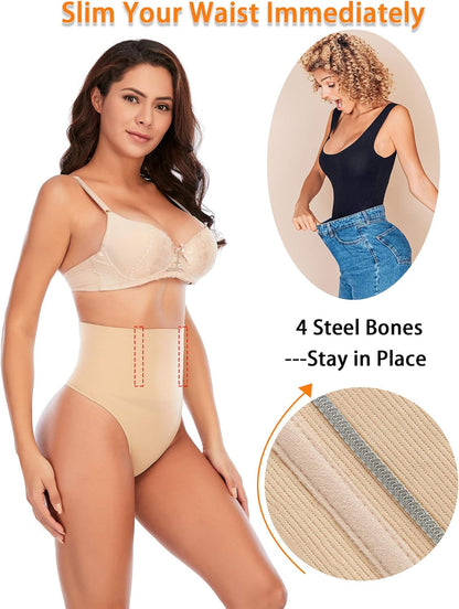 Tummy Control Thong Shapewear for Women Seamless Shaping Novelty Thong Panties Body Shaper Underwear