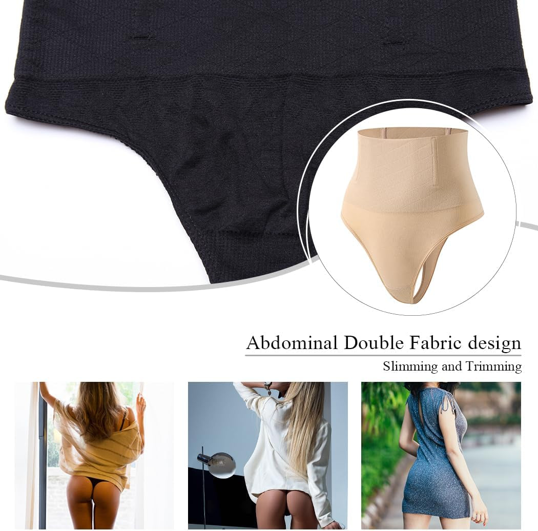 Tummy Control Thong Shapewear for Women Seamless Shaping Novelty Thong Panties Body Shaper Underwear