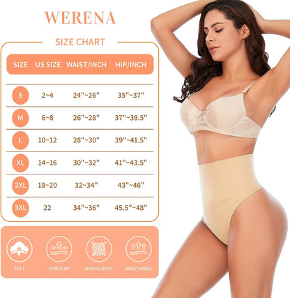 Tummy Control Thong Shapewear for Women Seamless Shaping Novelty Thong Panties Body Shaper Underwear