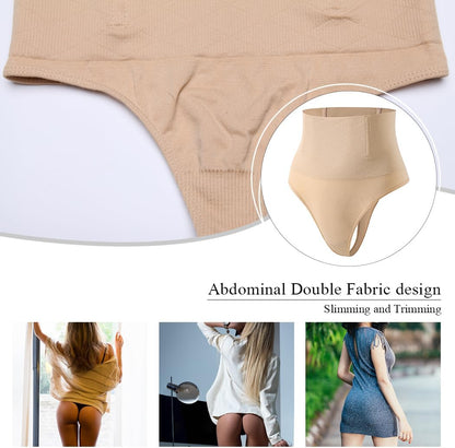 Tummy Control Thong Shapewear for Women Seamless Shaping Novelty Thong Panties Body Shaper Underwear